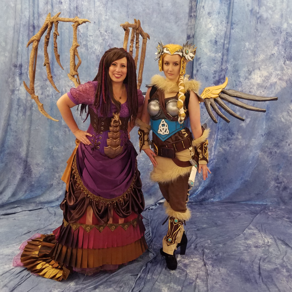 Valkyrie Mercy Cosplay at Gen Con 2016 - with Ruby Rouge as her original design Victorian Kerrigan