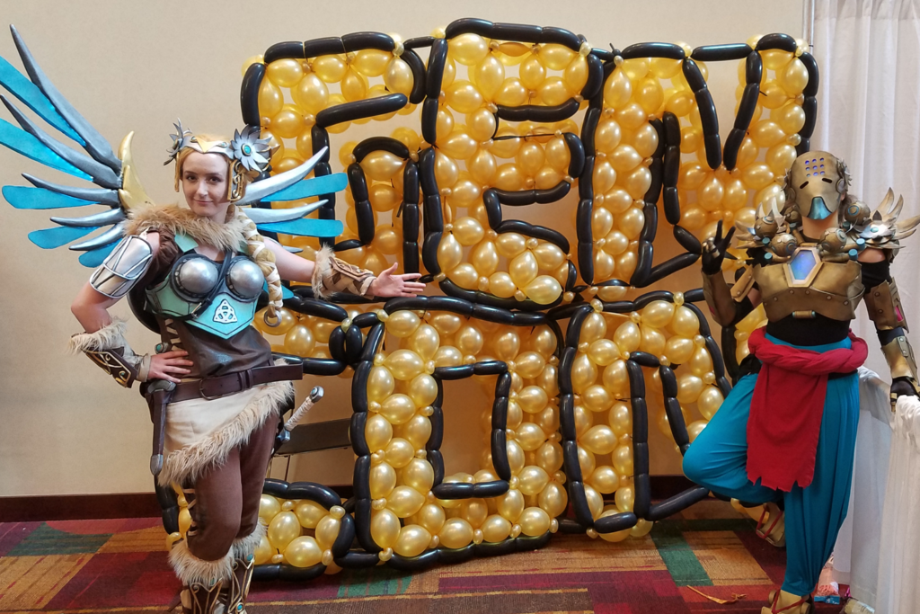 Valkyrie Mercy Cosplay at Gen Con 2017 - with Valkyrie Zenyatta